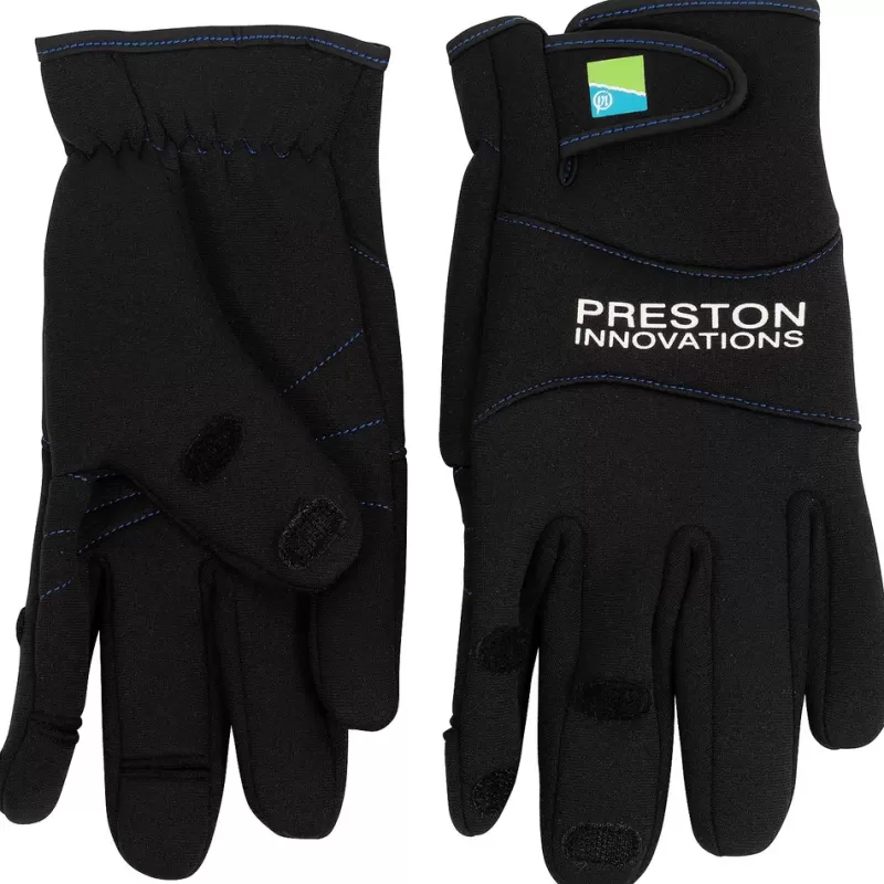 Preston Neoprene Fishing Gloves<Coarse & Match Clothing