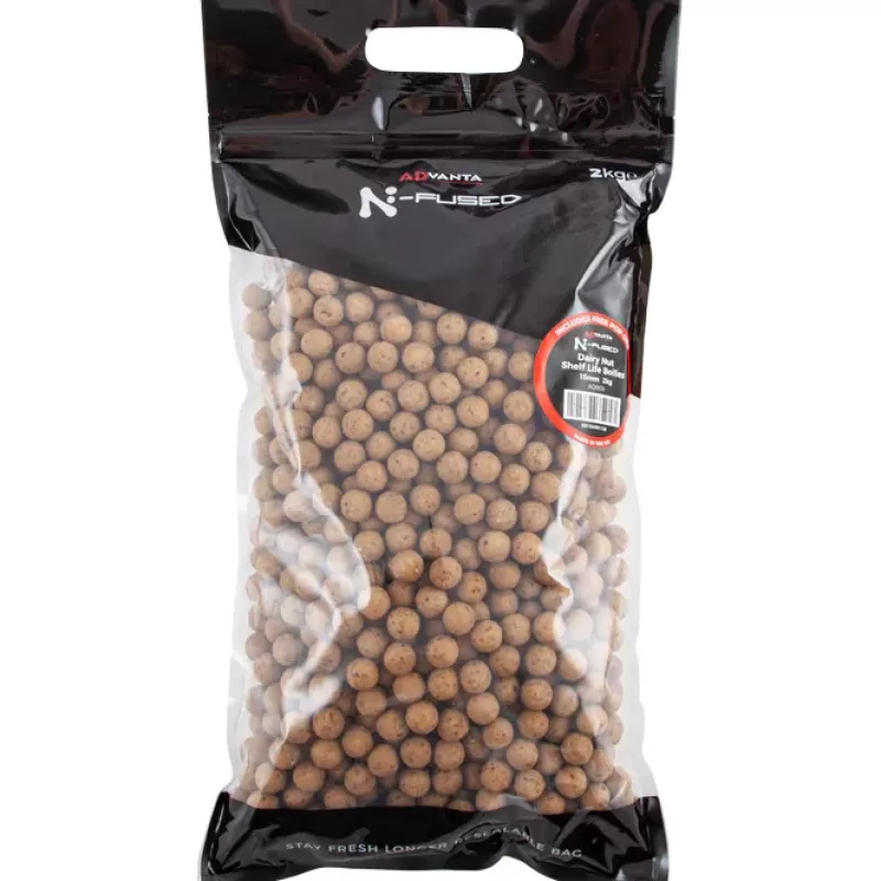 Advanta N-Fused Dairy Nut Shelf Life Boilies<Carp Bait & Additives