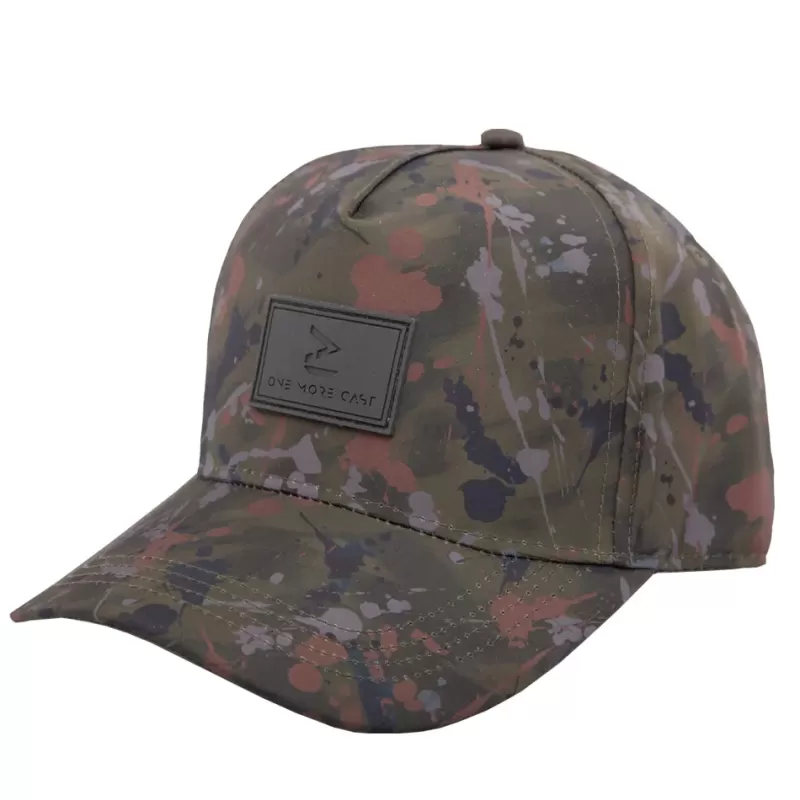 One More Cast OMC Amur Splash Camo Snap Back Fishing Cap<Carp Clothing