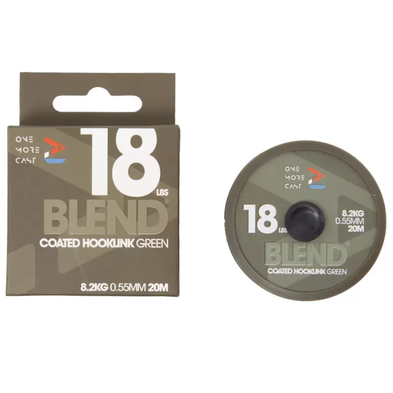 One More Cast OMC Blend Coated Hooklink 20m Green<Carp Line
