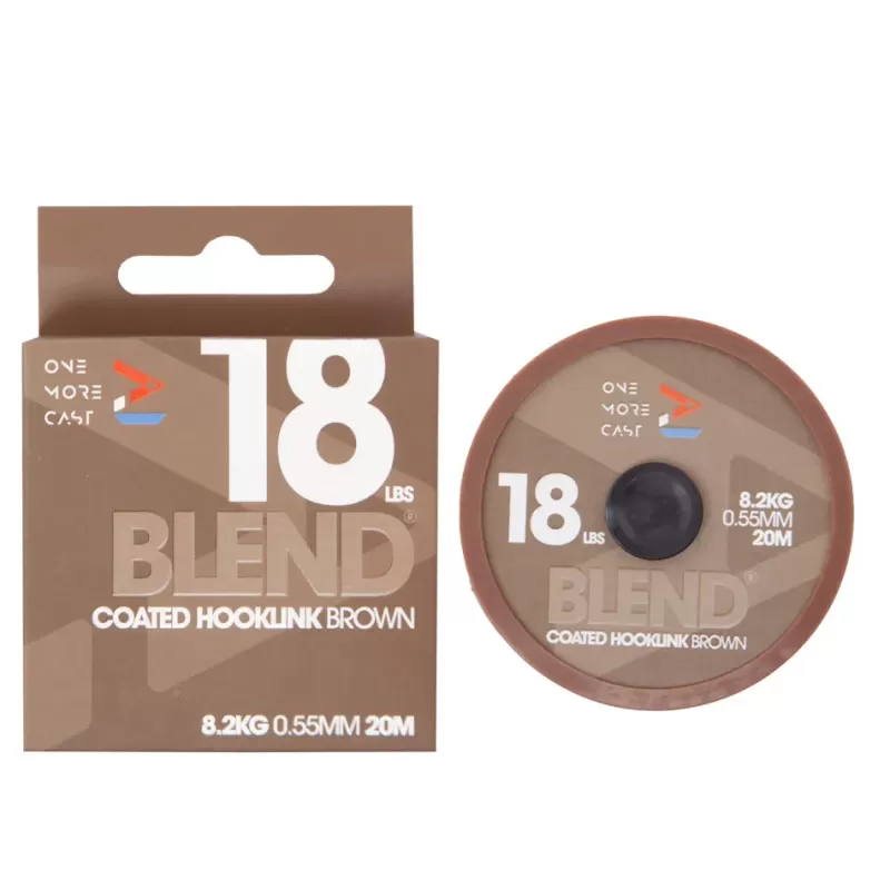One More Cast OMC Blend Coated Hooklink Brown 20m<Carp Line