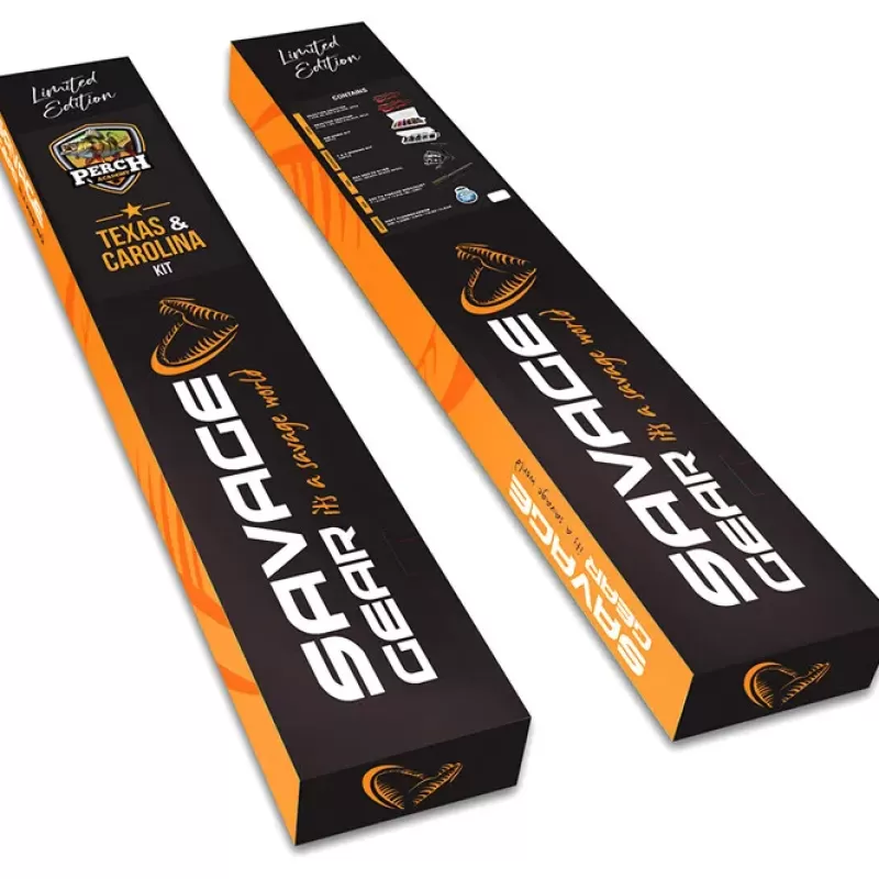 Savage Gear Perch Academy Fishing Kit 2 Texas And Carolina Kit<Pike / Predator Rod & Reel Combo