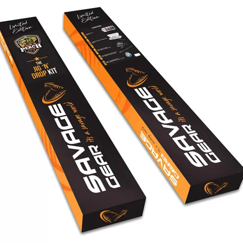 Savage Gear Perch Academy Fishing Kit 3 The Jig N Drop Kit<Pike / Predator Rod & Reel Combo