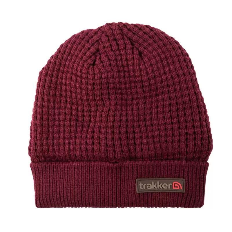 Trakker Plum Textured Fishing Beanie<Carp Clothing