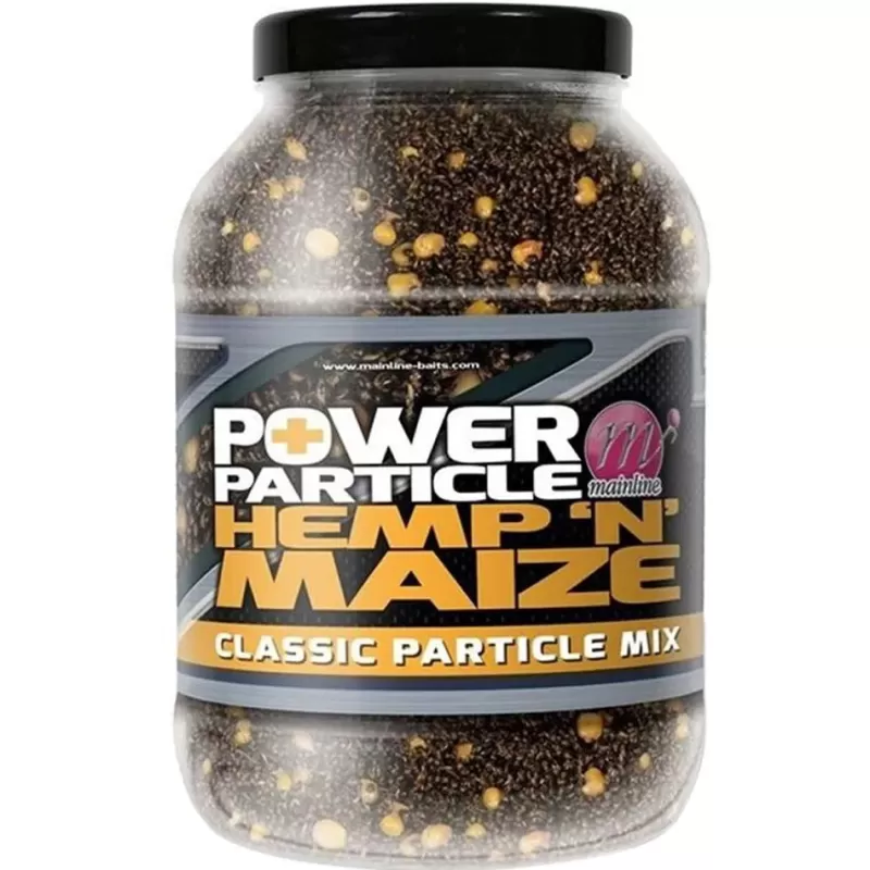 Mainline Power Plus Fishing Particles Hemp N Maize<Carp Bait & Additives