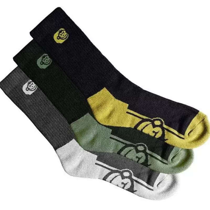 Ridge Monkey RidgeMonkey APEarel Crew Fishing Socks - Multi Pack<Carp Clothing