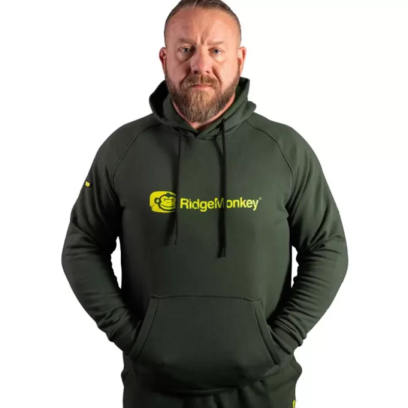 Ridge Monkey RidgeMonkey APEarel Dropback Heavyweight Fishing Hoodie Green<Carp Clothing