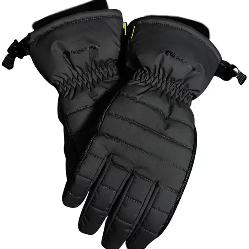 Ridge Monkey RidgeMonkey APEarel Dropback K2XP Waterproof Fishing Gloves Black<Carp Clothing