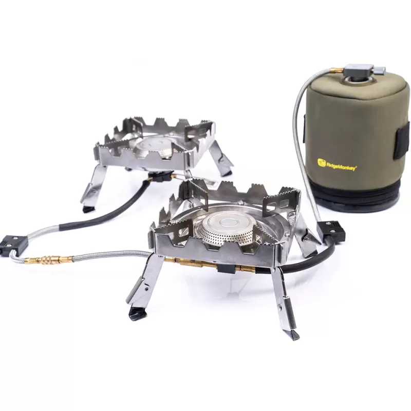 Ridge Monkey RidgeMonkey Quad Connect Fishing Stove Pro Full Kit<Carp Cooking Equipment
