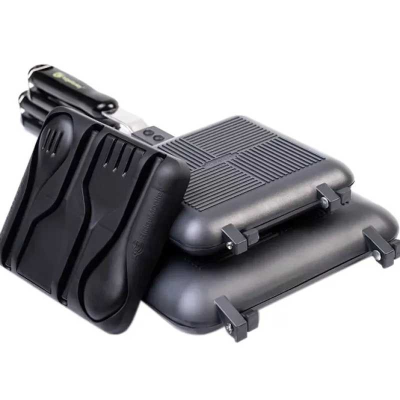 Ridge Monkey RidgeMonkey The Classic Deep Fill Sandwich Fishing Toaster inc Utensils<Carp Cooking Equipment