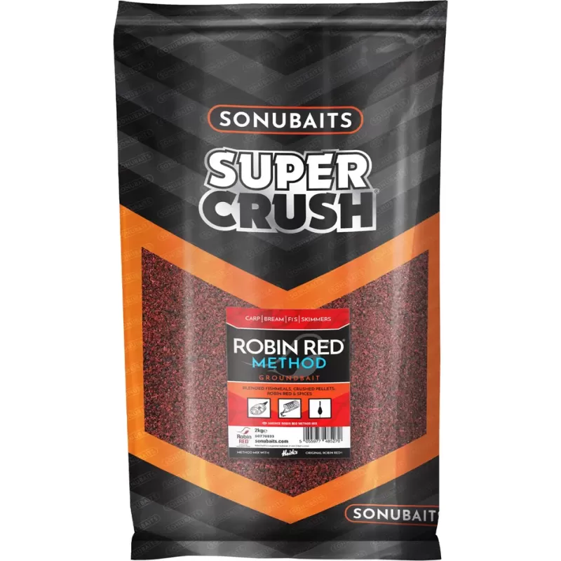 Sonubaits Robin Red Method Mix Groundbait 2kg<Coarse & Match Bait & Additives
