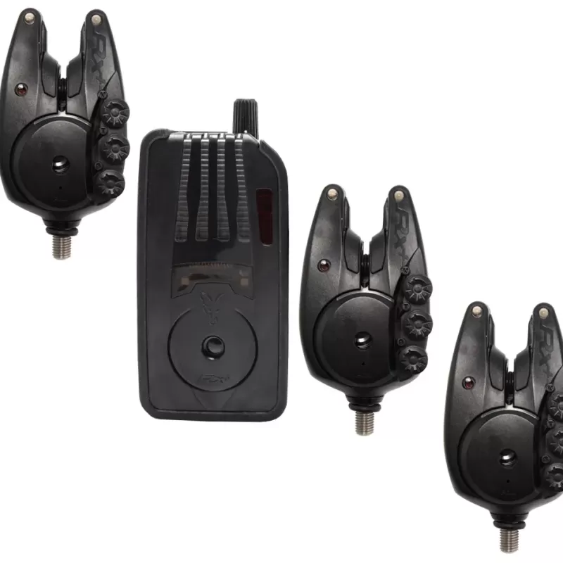 Fox RX+ Alarm Presentation Set - 3 Rod<Carp Bite Alarms