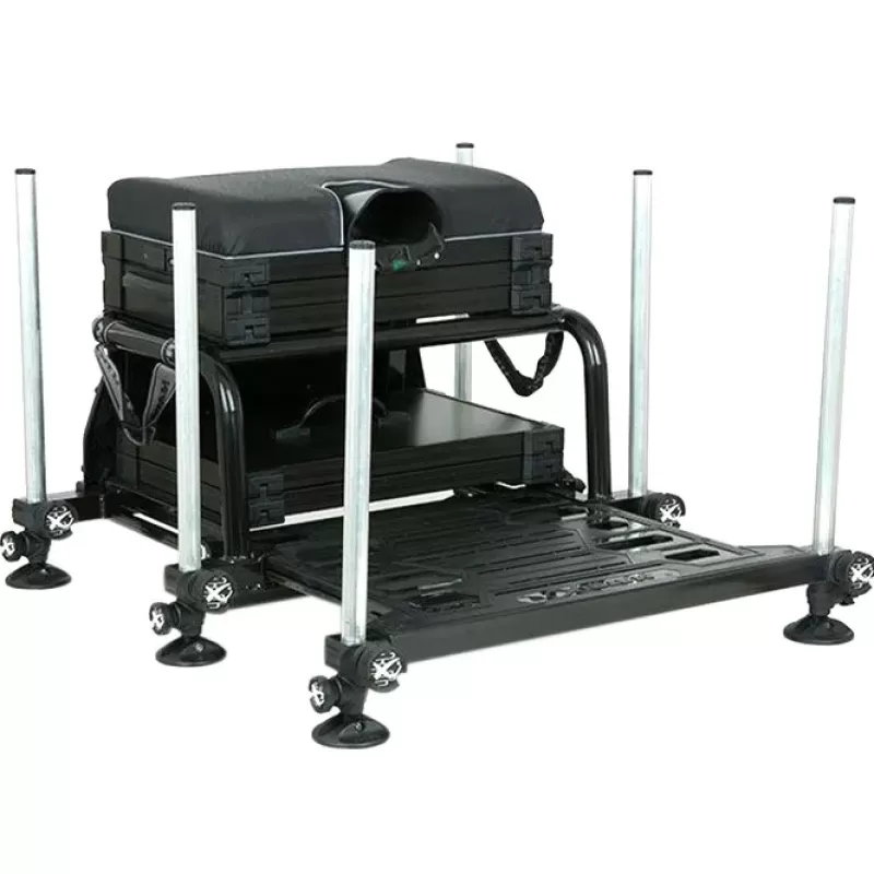 Matrix S25 Superbox Black Fishing Seat Box<Coarse & Match Seat Boxes