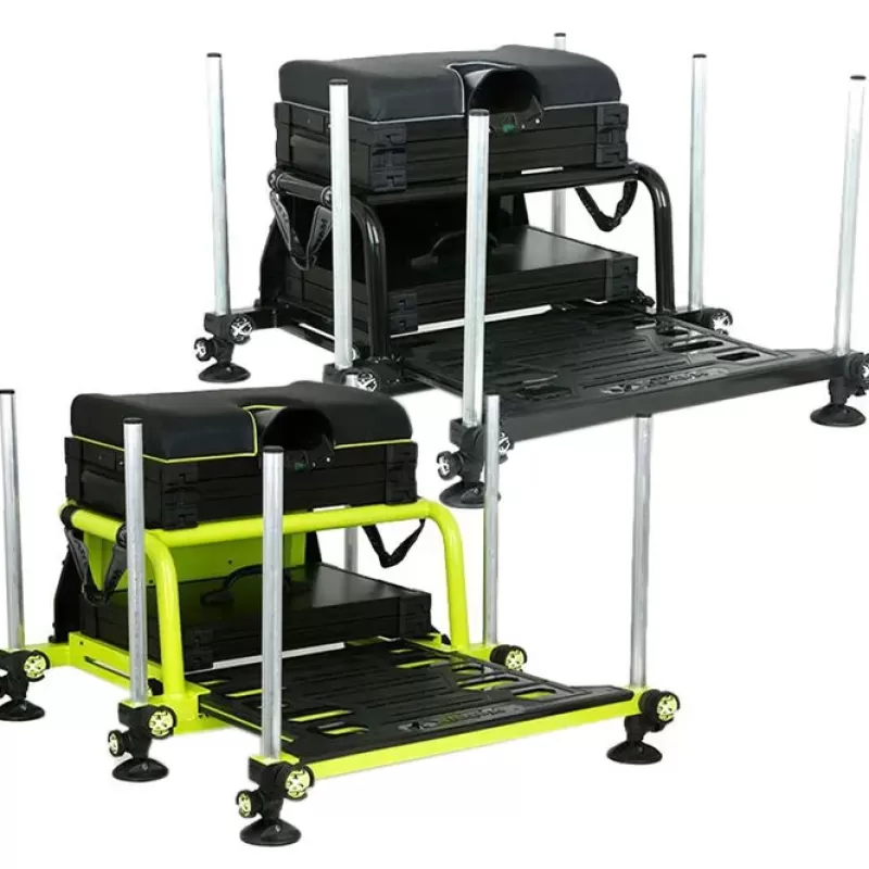 Matrix S25 Superbox Lime Fishing Seat Box<Coarse & Match Seat Boxes