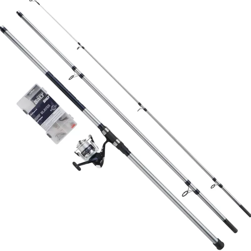 Shakespeare Salt Surf Slayer Fishing Rod Combo Set, 12ft, Casting Weight: 4-6oz, Sections: 2<Sea Rod & Reel Combo