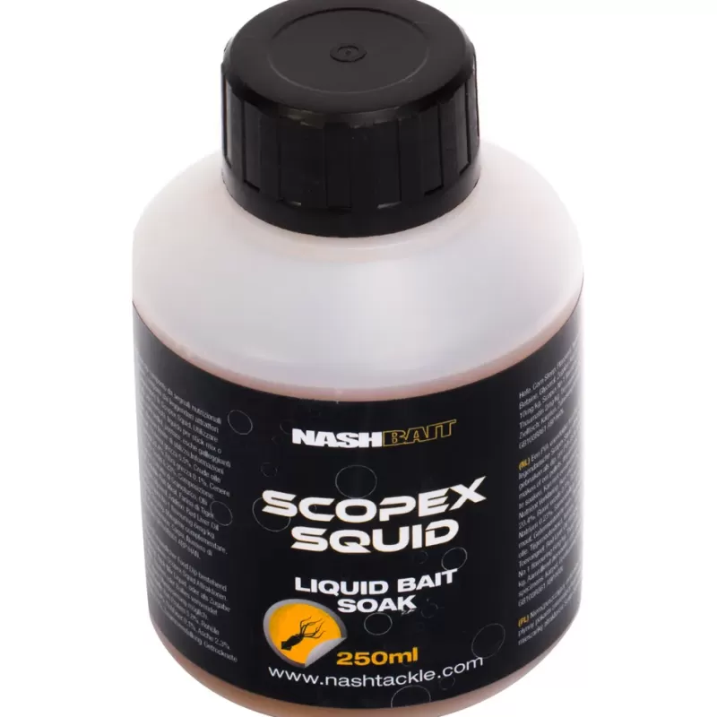 Nash Scopex Squid Liquid Bait Soak 250ml<Carp Bait & Additives