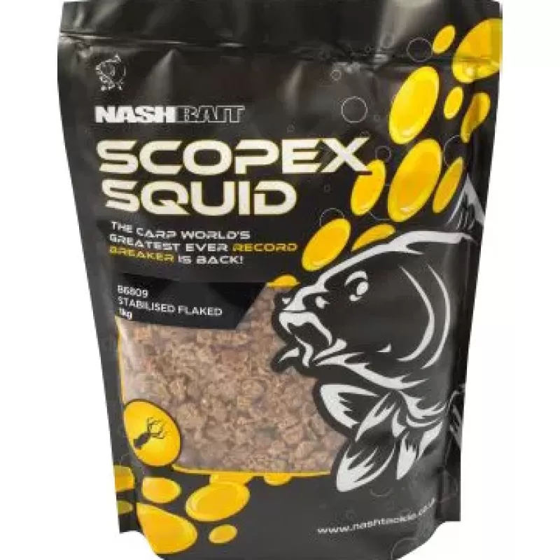 Nash Scopex Squid Stabilised Flake 1kg<Specialist Bait & Additives
