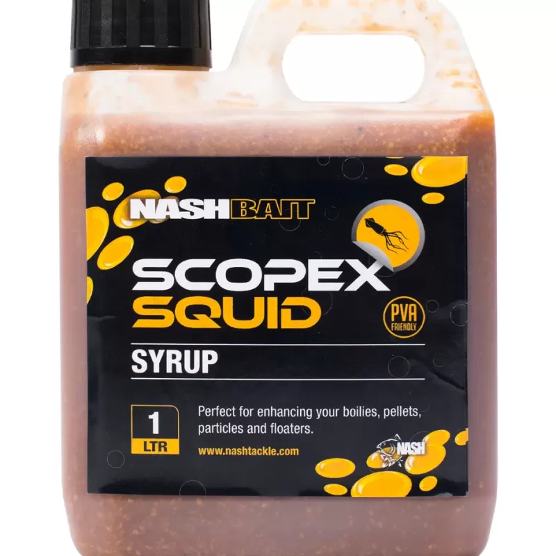 Nash Scopex Squid Syrup 1L<Carp Bait & Additives