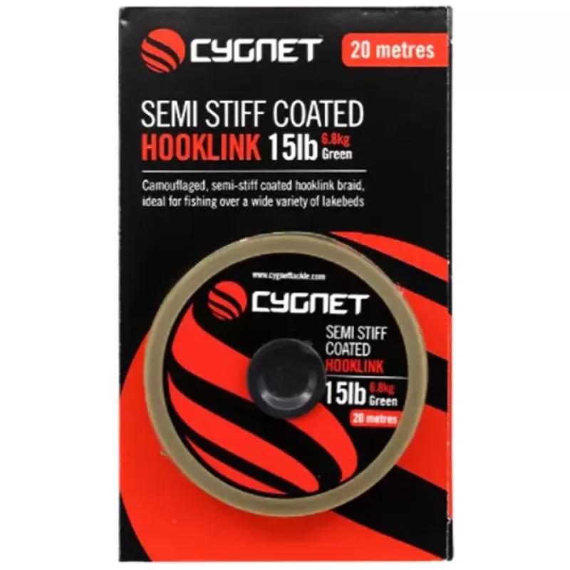 Cygnet Semi Stiff Coated Fishing Hooklink 20m<Carp Line