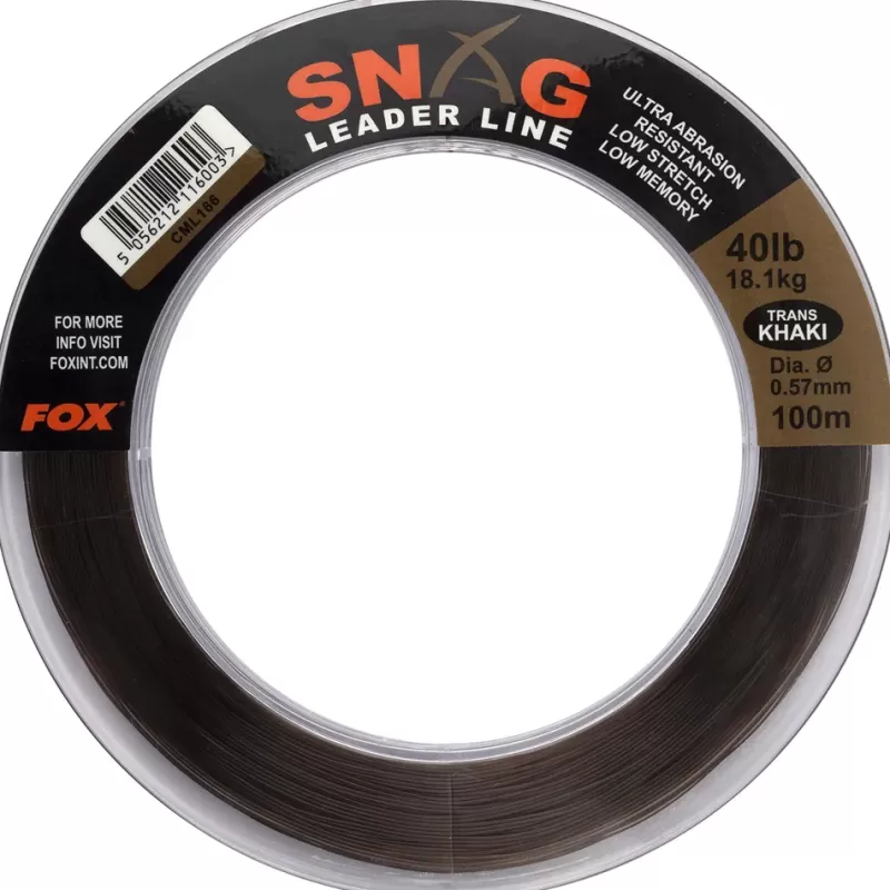 Fox Snag Leader Line Trans Khaki<Carp Line