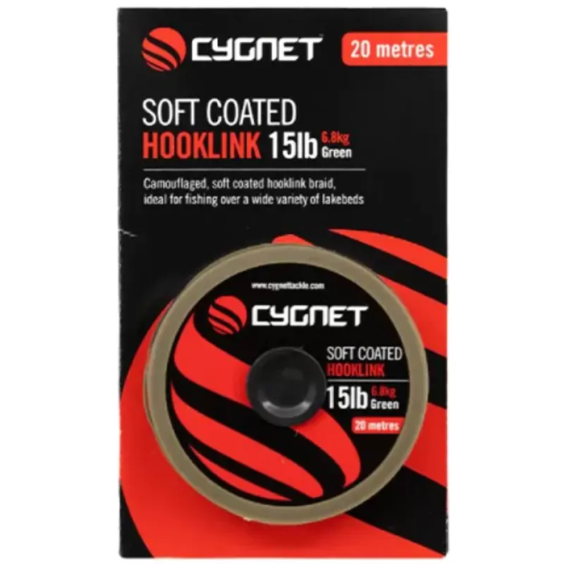 Cygnet Soft Coated Fishing Hooklink 20m<Carp Line