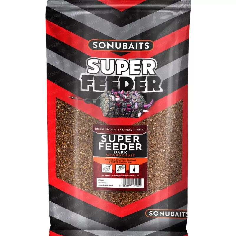 Sonu Baits Sonubaits Super Feeder Dark Groundbait 2kg<Carp Bait & Additives