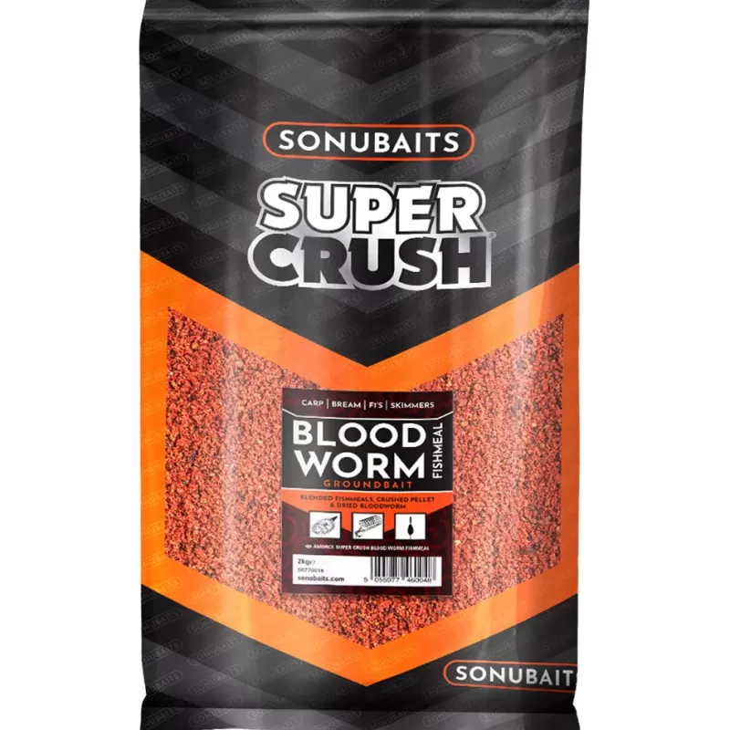 Sonu Baits Sonubaits Supercrush Bloodworm & Fishmeal 2kg<Coarse & Match Bait & Additives