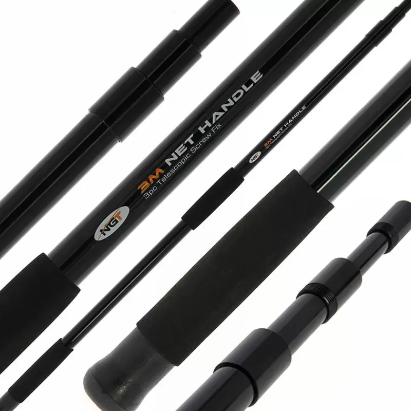 NGT Specimen Screw-Fix Landing Net Handle 3m<Carp Nets
