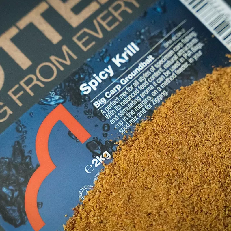 Spotted Fin Spicy Krill Big Carp Fishing Groundbait 2kg<Coarse & Match Bait & Additives