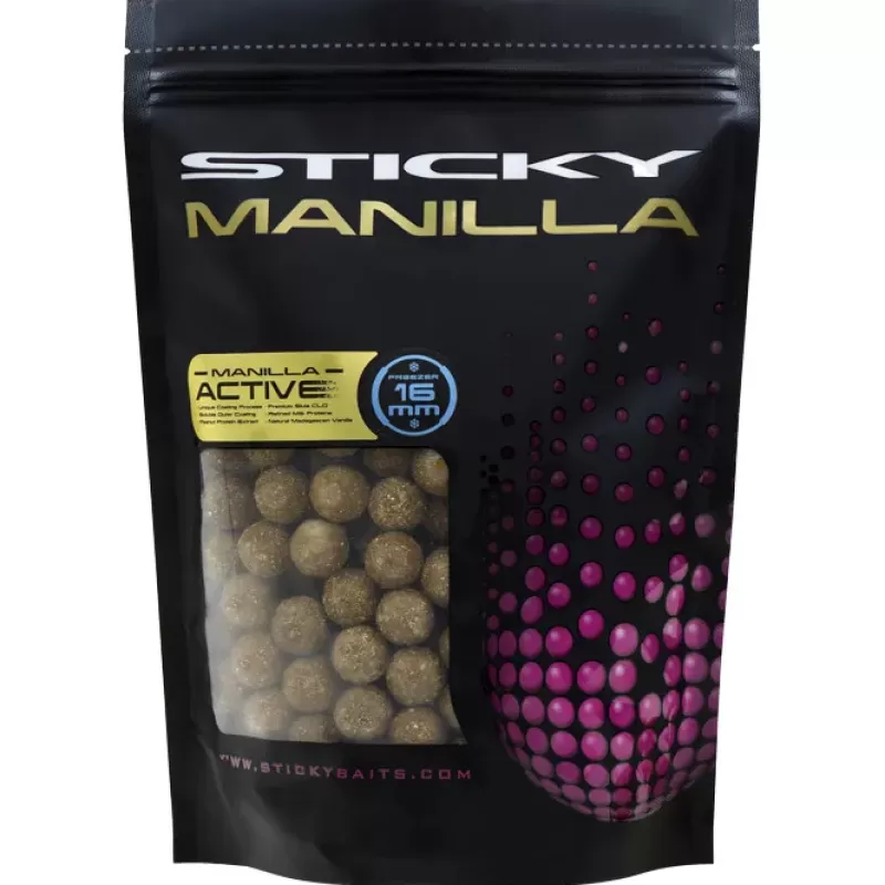 Sticky Baits Sticky Manilla Active Freezer Boilies<Carp Bait & Additives