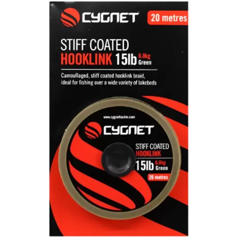 Cygnet Stiff Coated Fishing Hooklink 20m<Carp Line