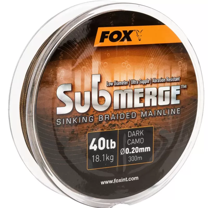 Fox Submerge Sinking Braided Mainline 300m<Carp Line