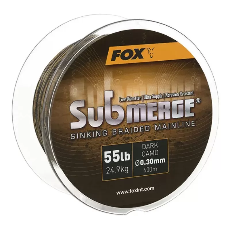 Fox Submerge Sinking Braided Mainline 600m<Carp Line