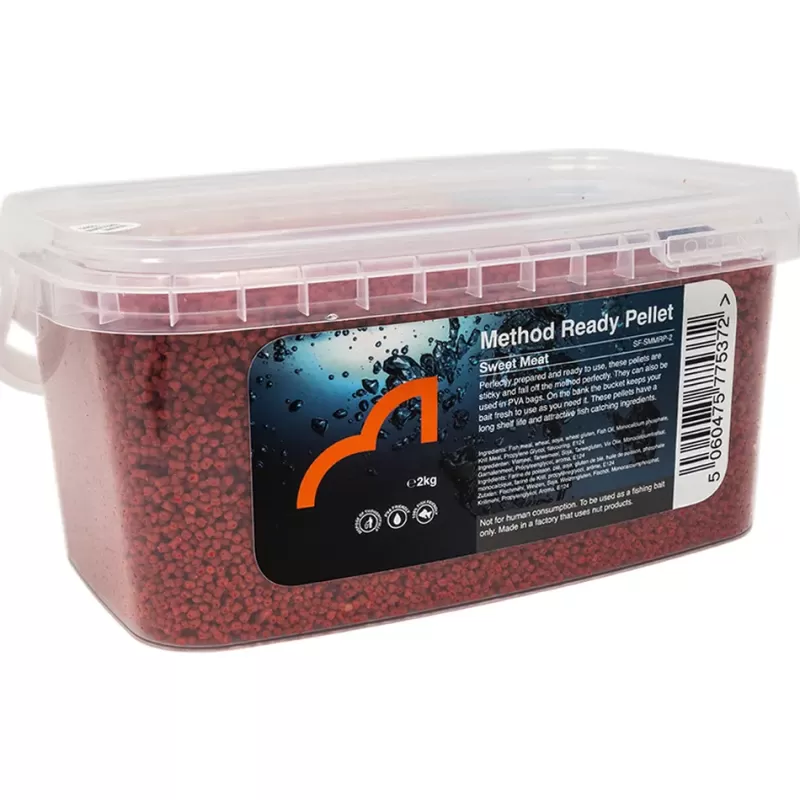 Spotted Fin Sweet Meat Method Ready Pellets 2mm 2kg<Coarse & Match Bait & Additives