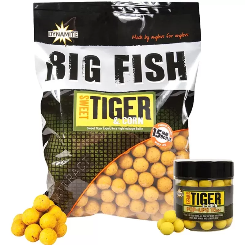 Dynamite Baits Sweet Tiger Corn Fishing Boilies<Carp Bait & Additives