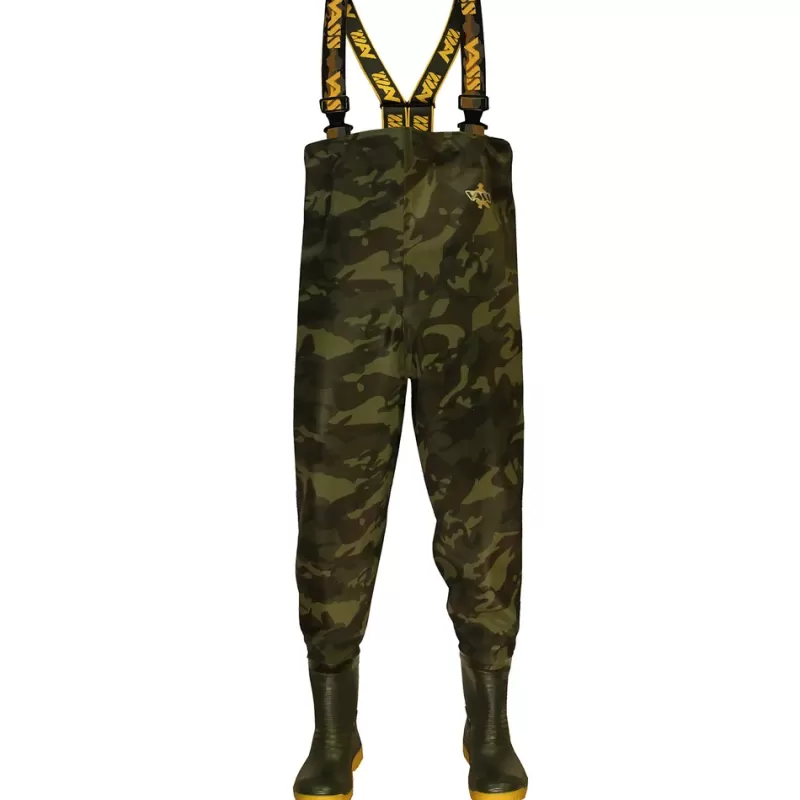 Vass Tex 355 Camo Lightweight Waders Non Studded<Carp Waders & Boots