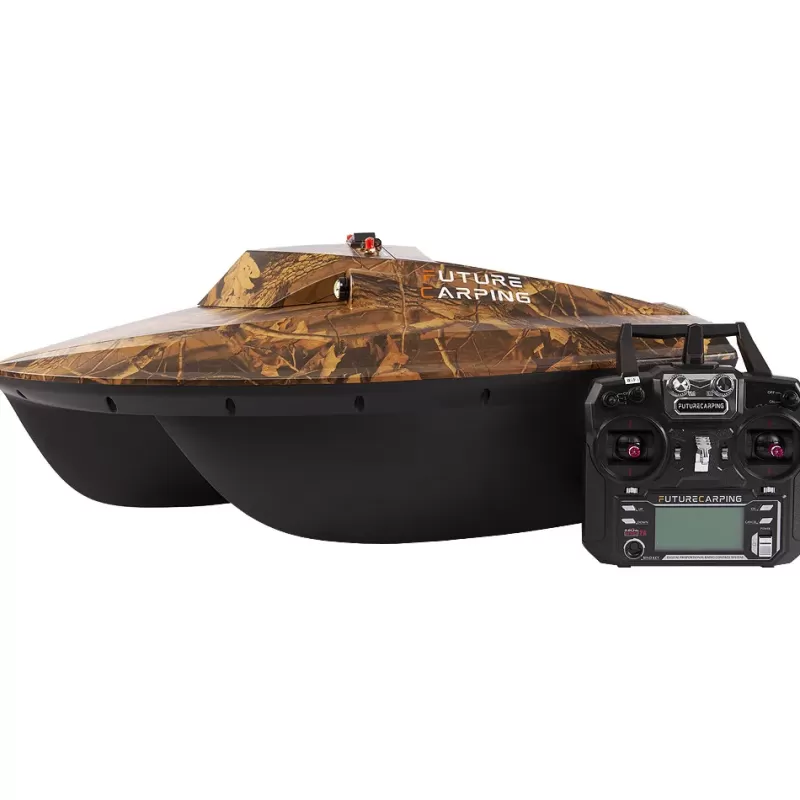 Future Carping V60 Camo Fishing Bait Boat with GPS & Fish Finder<Carp Bait Boats