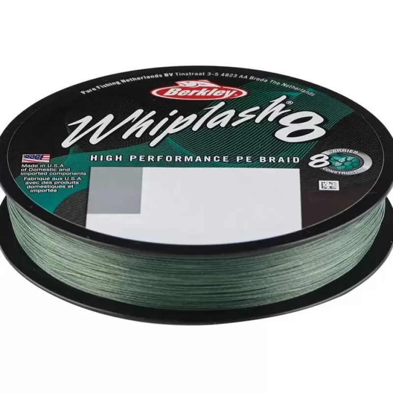 Berkley Whiplash 8 Green Fishing Braid 300m<Pike / Predator Line