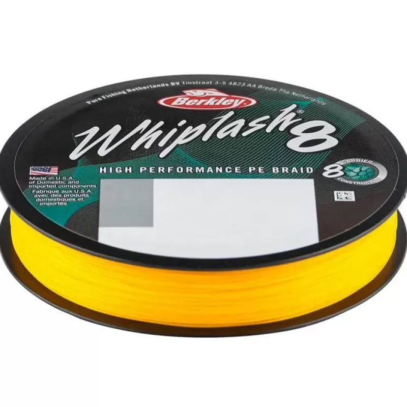 Berkley Whiplash 8 Yellow Fishing Braid 300m<Pike / Predator Line
