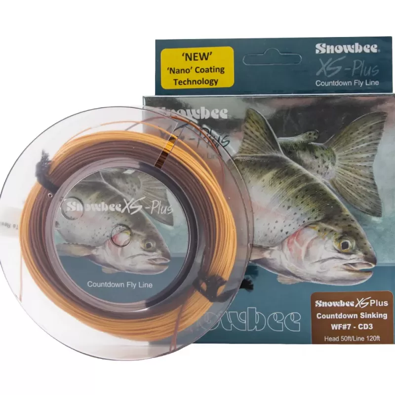 Snowbee XS Plus Countdown 3 Line Brown Light Tan<Fly Fly Lines