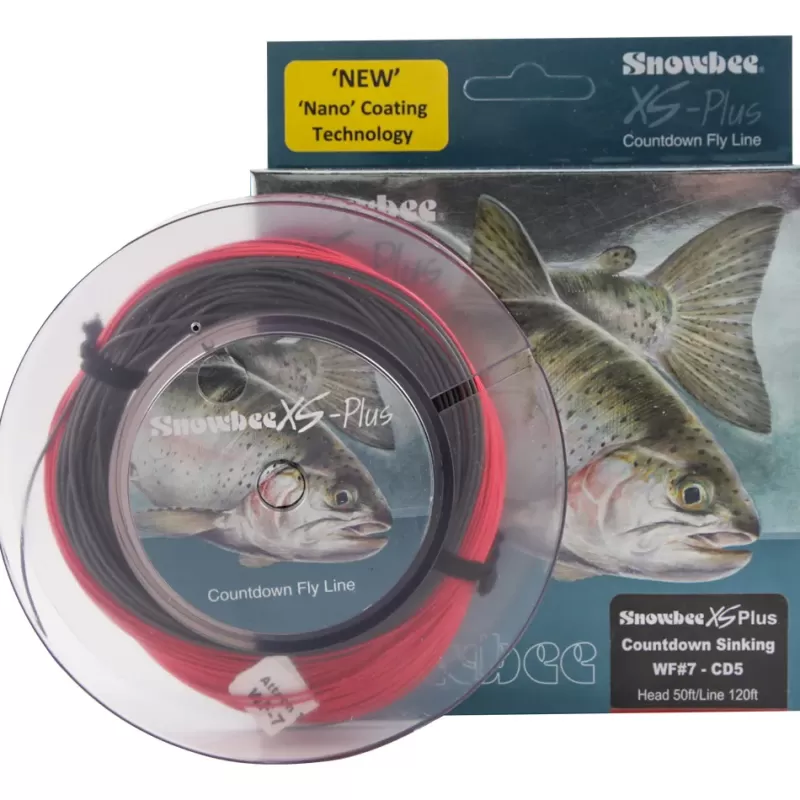 Snowbee XS Plus Countdown 5 Line Brown Red<Fly Fly Lines