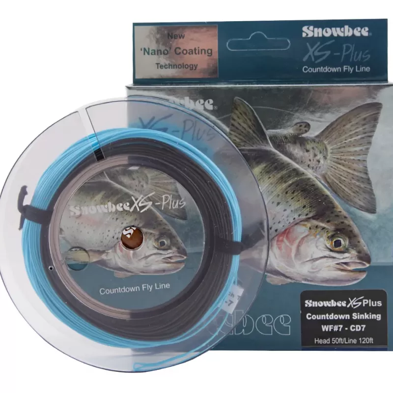 Snowbee XS Plus Countdown 7 Line Charcoal Deep Blue<Fly Fly Lines